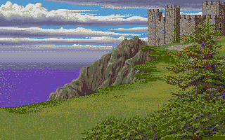 Composited scene: Tintagel — Establishing view