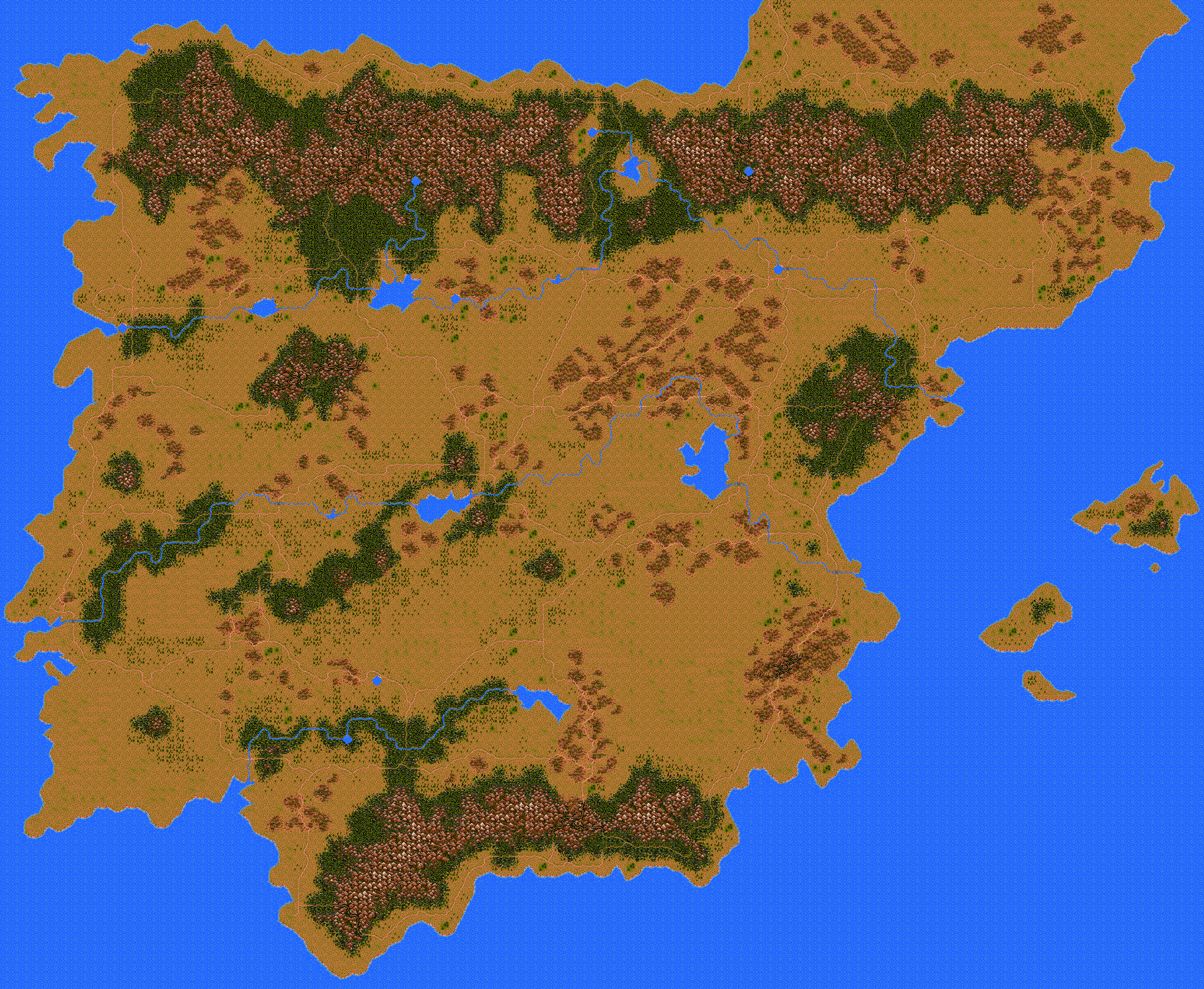Vengeance of Excalibur strategic map (full resolution)