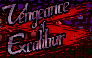 Vengeance of Excalibur title screen