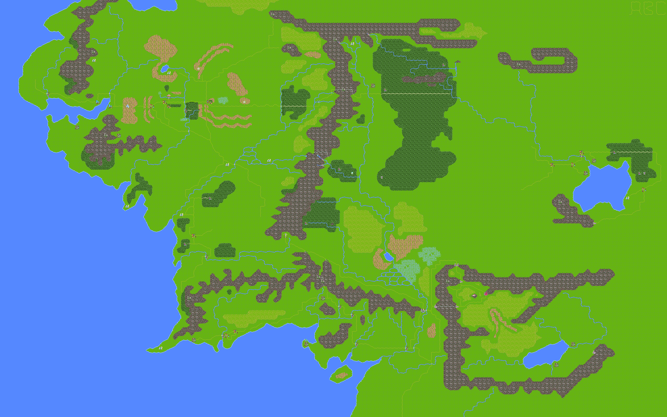 War in Middle Earth strategic map (full resolution)