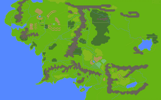 War in Middle Earth strategic map (overview)